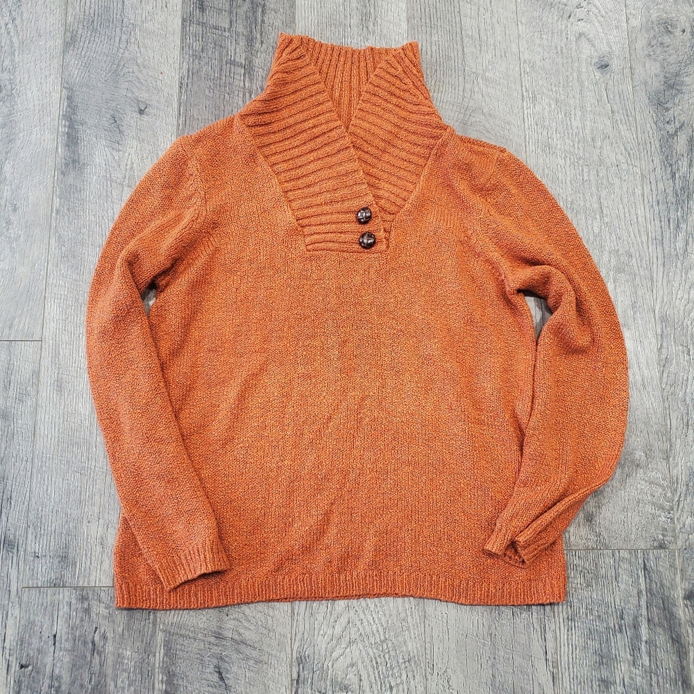 Christopher & Banks Rust Orange Sweater